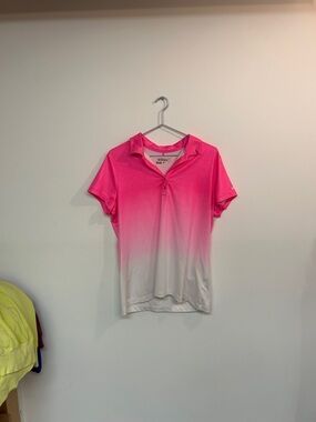 Nike Women's Pink to White Ombre Polo Jersey